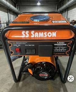 Générateur à essence à inverseur refroidi par air SS SAMSON SGI1200I 1,2 kW, réservoir de carburant de 5 L, démarrage par lanceur, sortie 50/60 Hz - Product Image 1