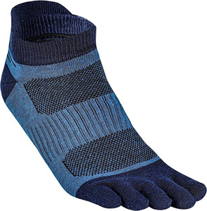 Chaussettes de sport pour hommes à 5 doigts, rayées, respirantes, tricotées, en coton, polyester et élasthanne, fines, pour l'été - Product Image 2
