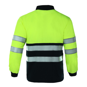 Wholesale Men's Reflective Windproof Polyester Shirt ANSI/ISEA 107 Certified High Visibility Workwear Breathable Quick Dry - Product Image 2