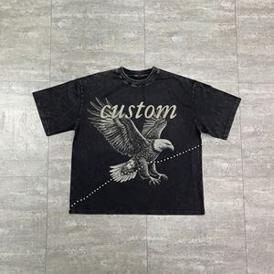 เสื้อยืดผู้ชาย Gem Stones Hem ผ้าฝ้าย 100% ทรงหลวม พิมพ์ลายตามสั่ง ออกแบบลายเองได้ เสื้อยืดคอกลมชายแบบไหล่ตก - Product Image 4