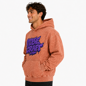 Sweat à capuche vintage streetwear pour homme, coupe oversize, en coton épais, délavage rétro, broderie personnalisée, pull décontracté tendance, vente en gros de vêtements - Product Image 4