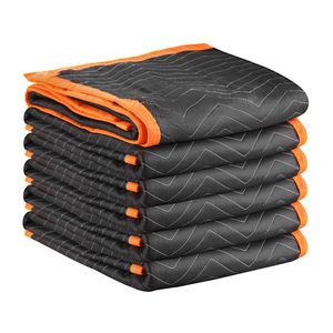 ผ้าห่มคลุมของขนาดใหญ่ 6 ผืน 80 x 72 นิ้ว ผ้าไม่ทออย่างดี บรรจุใยฝ้าย วัสดุป้องกันและกันกระแทก น้ำหนัก 35 ปอนด์/ดีเซิร์ก - Product Image 6