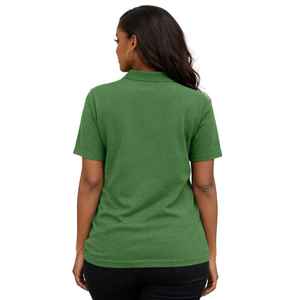 Camiseta polo verde esmeralda de la hermandad Iota Phi Lambda con letras griegas, año de fundación 1929, informal, de manga corta y con cuello para mujer - Product Image 4