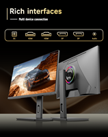 Moniteur de jeu incurvé OEM Full HD 240Hz à haute fréquence de rafraîchissement, 27 pouces, dalle VA, 1 ms, sans cadre, LED, pour ordinateur de bureau