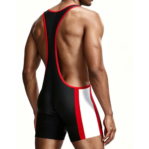 Venta al por mayor de camisetas de entrenamiento de lucha libre para hombres, color negro sólido, transpirables, para adultos. - Product Image 2