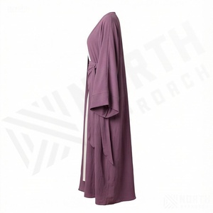Vestido Modesto para Mujer, Color Personalizado, Kaftan Musulmán, Abaya Brillante, Moda Larga, Venta al por Mayor, Ropa Islámica Personalizada - Product Image 3
