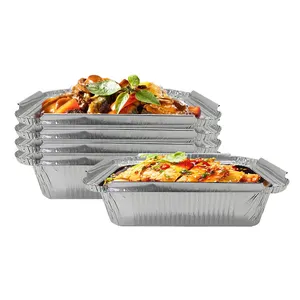 银铝箔烧烤耐热板烤快餐包装餐具铝箔容器