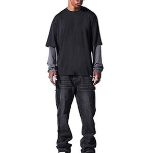 เสื้อยืดผู้ชายพรีเมียมสองชั้นแบบลำลองขายส่ง พร้อมโลโก้สั่งทำ |   ผ้าคุณภาพสูงระบายอากาศได้ดี - Product Image 3