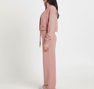 Ensemble de survêtement pour femmes, design personnalisé, veste zippée, pantalon de jogging, marque privée, fabricant et fournisseur de vêtements en gros - Product Image 6