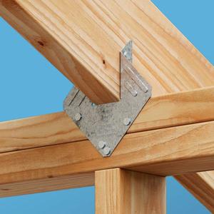 Support de poutre en acier galvanisé réglable pour poutres en bois, fixation murale, en promotion - Product Image 3