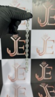 Bracelet chaîne à maillons personnalisé en moissanite au design exclusif, style hip-hop haut de gamme entièrement serti, bijoux certifiés GRA, fabriqué en argent massif 925