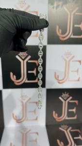 Exclusive Design Moissanite Custom Link Chain <b>Bracelet</b> High-end Fully Iced Out Jewelry Crafted From <b>Solid</b> 925 Sterling <b>Silver</b> - Product Image 2