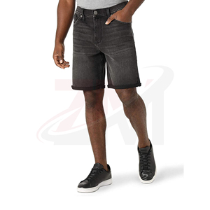 Pantalones Cortos de Mezclilla Lisos para Hombre, Estilo Casual Moderno, Algodón Pesado, Ropa Casual Premium, Fabricante de Ropa al por Mayor OEM ODM - Product Image 1