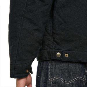 Ensemble de survêtement 2 pièces en molleton et toile avec logo personnalisé OEM pour hommes - Vêtements d'hiver respirants et à séchage rapide - Product Image 5