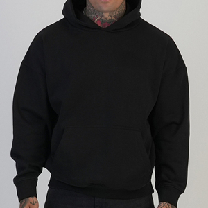 Latest Men's Streetwear Heavyweight Men's Hoodie With Spliced Hat Sweatshirt <b>Thermal</b> Clothing Logo Oversized Men Hoodies - Product Image 3