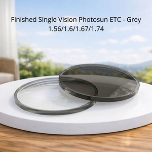 เลนส์สำเร็จรูป Single Vision FSV Stock Lens 1.74 รุ่น Photosun Blueblock สีน้ำตาล/เทา พร้อมเคลือบ Super Hydrophobic Coating และอื่นๆ - Product Image 2