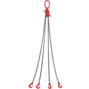Fune di Sollevamento a Catena da 5/16 Pollici x 5 Piedi con Ganci per Paranco a Catena, Capacità 5 Tonnellate/11.000 Libbre - Product Image 1