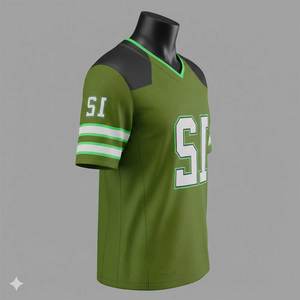 Vente en gros de maillots de football américain personnalisés avec nom et numéro, vêtements de sport d'équipe, chemise de style américain - Product Image 1