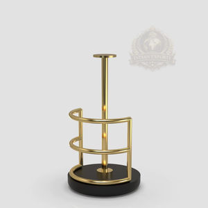 Porte-mouchoirs doré, porte-serviettes en papier noir et or, support à mouchoirs en métal, design israélien, porte-mouchoirs de table de luxe, cuisine moderne - Product Image 1