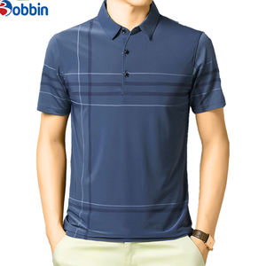 เสื้อเชิ้ตผู้ชายมาใหม่สำหรับฤดูร้อน ผ้าฝ้าย 100% สำหรับเสื้อโปโล แขนสั้น ลายทาง สวมใส่สบายๆ สำหรับเดินทางไปทำงาน มีลายและสีพื้น - Product Image 5