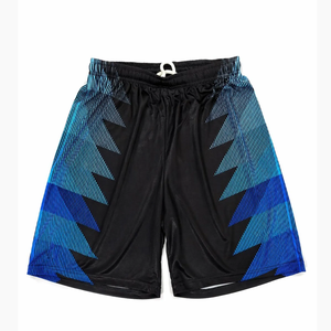 Conjunto de Uniforme de Fútbol Personalizado Unisex en Degradado Negro y Azul, 100% Poliéster, Transpirable y que Absorbe la Humedad, con Camiseta y Pantalones Cortos - Product Image 2