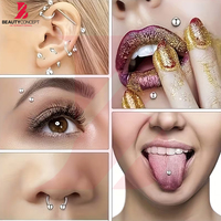 Neue Trendige Premium-Qualität Edelstahl-Piercing-Klammern Professionelle Qualität Rostbeständig Autoklaven-Sicher Körperpiercing