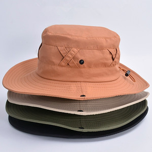 Chapeau Bob de Pêcheur Safari Extérieur Imperméable à Large Bord Séchage Rapide Protection UV pour la Randonnée Estivale avec Cordon - Product Image 5