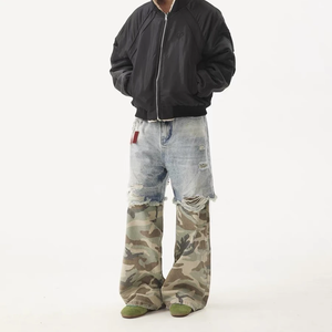 Pantalones Cargo Ligeros de Algodón 100% Ecológico para Hombre, de Color Sólido, Pierna Ancha, Cintura Elástica, Cierre de Cremallera, Multibolsillos, Casuales de Verano - Product Image 2