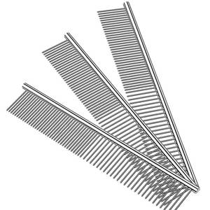 Peine de Metal de Dientes Finos y Gruesos, Herramienta Reutilizable para Peinar el Cabello y Limpiar el Pelo de Mascotas - Product Image 6