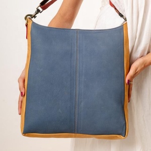 Femmes Vintage Tan véritable daim cuir botte point sac à bandoulière unique Laser gaufrage concepteur sac à main Western peau de vache cheveux - Product Image 3