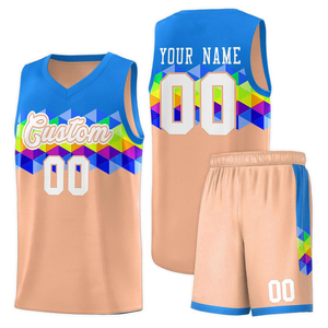 Conjunto de Uniforme de Baloncesto Personalizado, Blanco, Rojo y Verde, Impresión por Sublimación, Poliéster Transpirable, Jersey de Equipo Unisex para Adultos con Número - Product Image 1