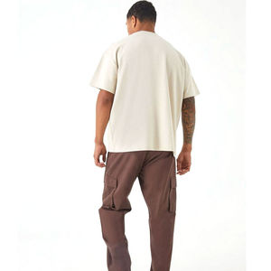 T-shirt vintage à manches courtes pour homme, prix abordable, fabriqué par un grand fabricant, meilleur matériau, avec épaules tombantes. - Product Image 2