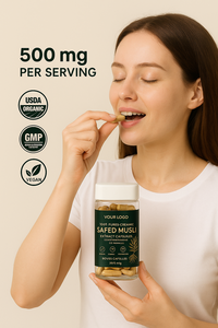 SafedMusli Energy Capsules Suplemento de hierbas ayurvédicas para soporte de resistencia masculina Etiqueta privada y logotipo personalizado - Product Image 2