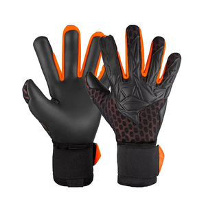 Gants de gardien de but de football élastiques avec adhérence fiable, impression de logo personnalisée OEM, pour équipes sportives - Product Image 1