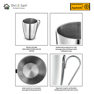 SNOB <b>Ceramic</b> Cups Stainless Steel Coffee <b>Mug</b> - Product Image 6