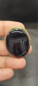 Colgantes de Ágata con Banda de Latón Hechos a Mano, Piedra para Joyería, Colgante Ranurado 100% Natural, Gemas Sueltas - Product Image 5