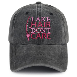 New Arrival Customized Made Charcoal Grey Color Distressed Vintage Style Outdoor Wear Customized Made Beach Baseball <b>Cap</b> - Product Image 1