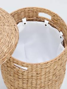 ตะกร้าผ้าทรงกลมจากหญ้าทะเล ตะกร้าเก็บของทำมือจากวัสดุธรรมชาติ ขายส่ง เป็นมิตรกับสิ่งแวดล้อม ผลิตในเวียดนาม - Product Image 3