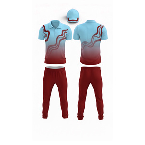 Conjunto de Camiseta y Pantalones Sublimados para Cricket Personalizados |   Uniforme Completo de Cricket para Hombres, Mujeres y Jóvenes, Camiseta Polo y Pantalones - Product Image 4