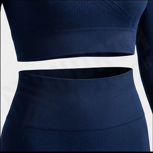Conjunto de Yoga sin Costuras de Secado Rápido para Mujer, Sujetador Deportivo Reversible, Leggings Transpirables, Ropa Deportiva, Color Personalizado - Product Image 5