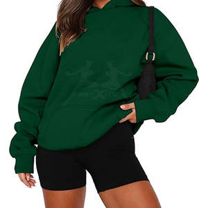 Sweat à capuche premium pour femme, matière confortable avec poignets côtelés pour plus de chaleur et une coupe décontractée - Product Image 2