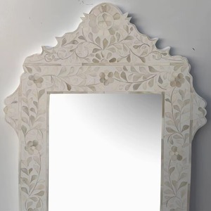 Premium Designer Art Deco Adjustable Handmade Inlay Frame Wall Mirror for Hotels Resorts <b>Dressing</b> Tables Modern Homes Hallways - Product Image 4