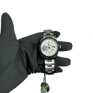 Reloj de Pulsera de Cuarzo para Hombre, Moderno y de Lujo, de Acero Inoxidable, con Cristal, Resistente al Agua, Manecillas Luminosas y Cierre Oculto - Product Image 1