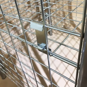 Heavy Duty Chrome Metal <b>Platform</b> Display Stand Supermarket Promotion Rack with Easy Assembly and 4'' PU Wheels - Product Image 3