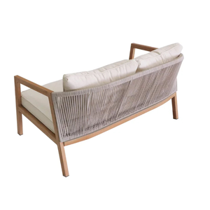 Conjunto de Sofás de Jardín con Diseño Moderno y Estructura de Madera de Teca para Decoración del Hogar - Product Image 3