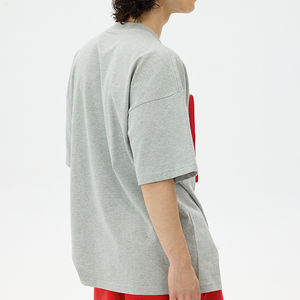 Camiseta Extra Grande Personalizada para Hombre con Estampado 3D, Hombros Caídos, Estilo Urbano, 100% Algodón Tejido, Fabricante de Ropa de Marca Privada OEM - Product Image 5