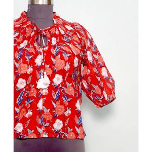 Blusas de Mujer Cómodas, Elegantes y Dulces de Estilo Vintage con Estampado Floral, 100% Algodón, Transpirables y de Diseño Ecológico para Mujeres Activas - Product Image 2