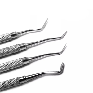 Spatule à <span class=keywords><strong>ciment</strong></span> Hollenback Carver pour modelage de cire, ensemble de 4 outils dentaires en acier inoxydable, certification CE, poignée ergonomique, garantie 1 an - Product Image 2