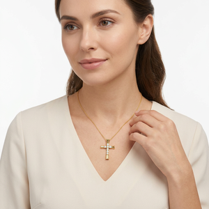 Collier chaîne tennis en or massif avec diamants de laboratoire taille brillant, style hip-hop pour femme, bijoux fins certifiés - Product Image 2
