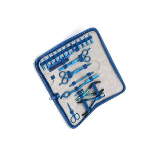 ZARNAB SURGICAL ZS-HETK-182 Kit d'outils professionnels durables en acier inoxydable doré pour extensions capillaires – Pince, aiguille à crochet, pinces - Product Image 2